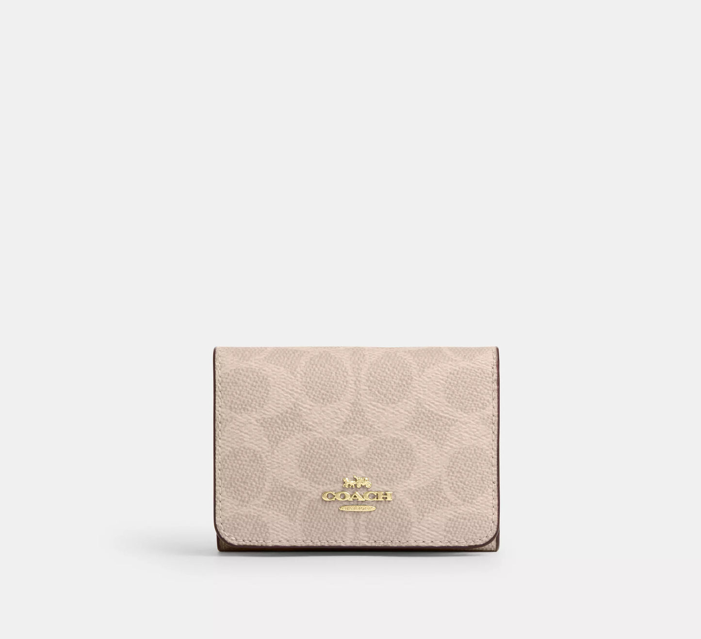 Coach Card Holder Wallet In Blocked Signature Canvas