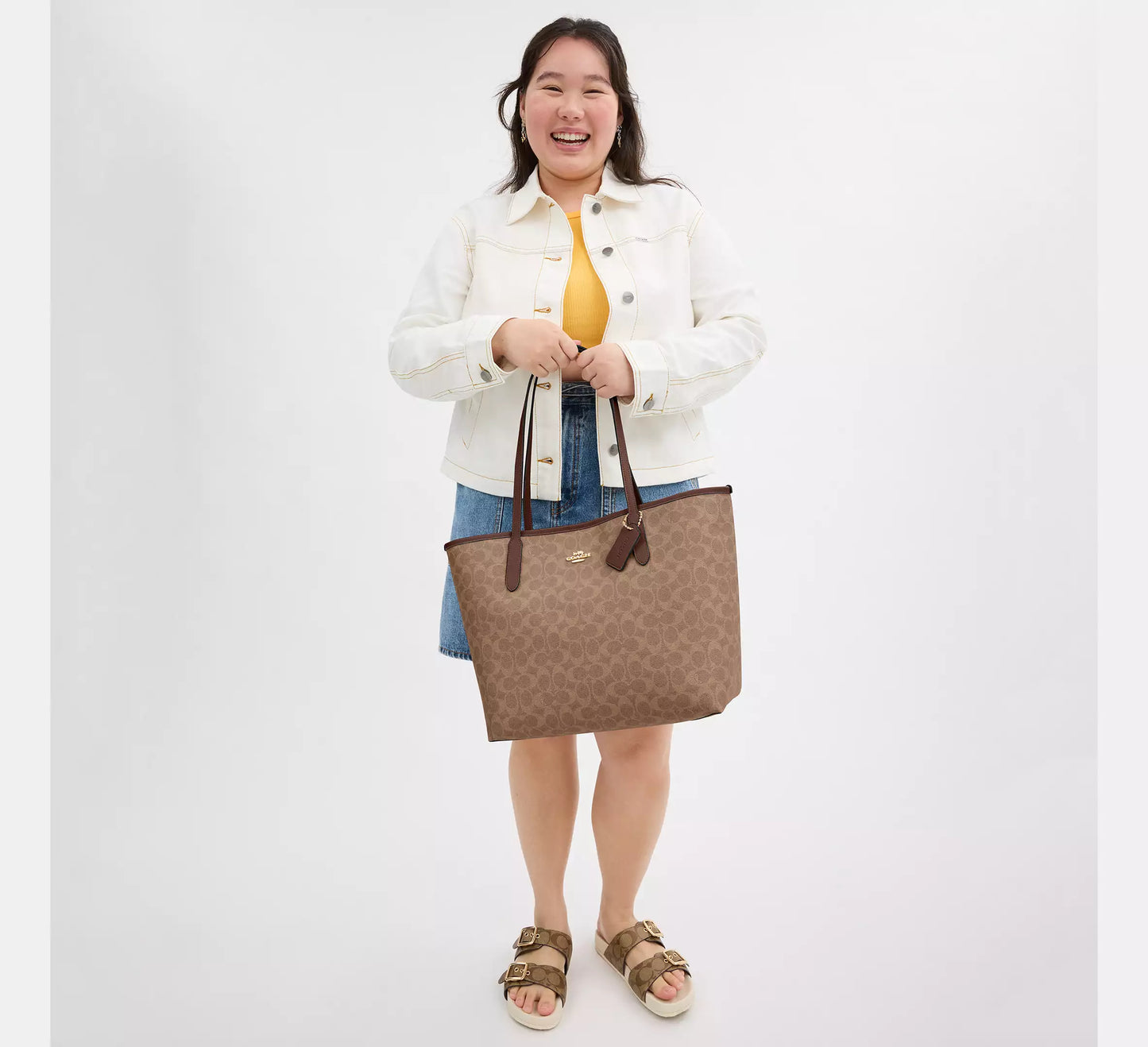 Coach City Tote Bag in Signature Canvas