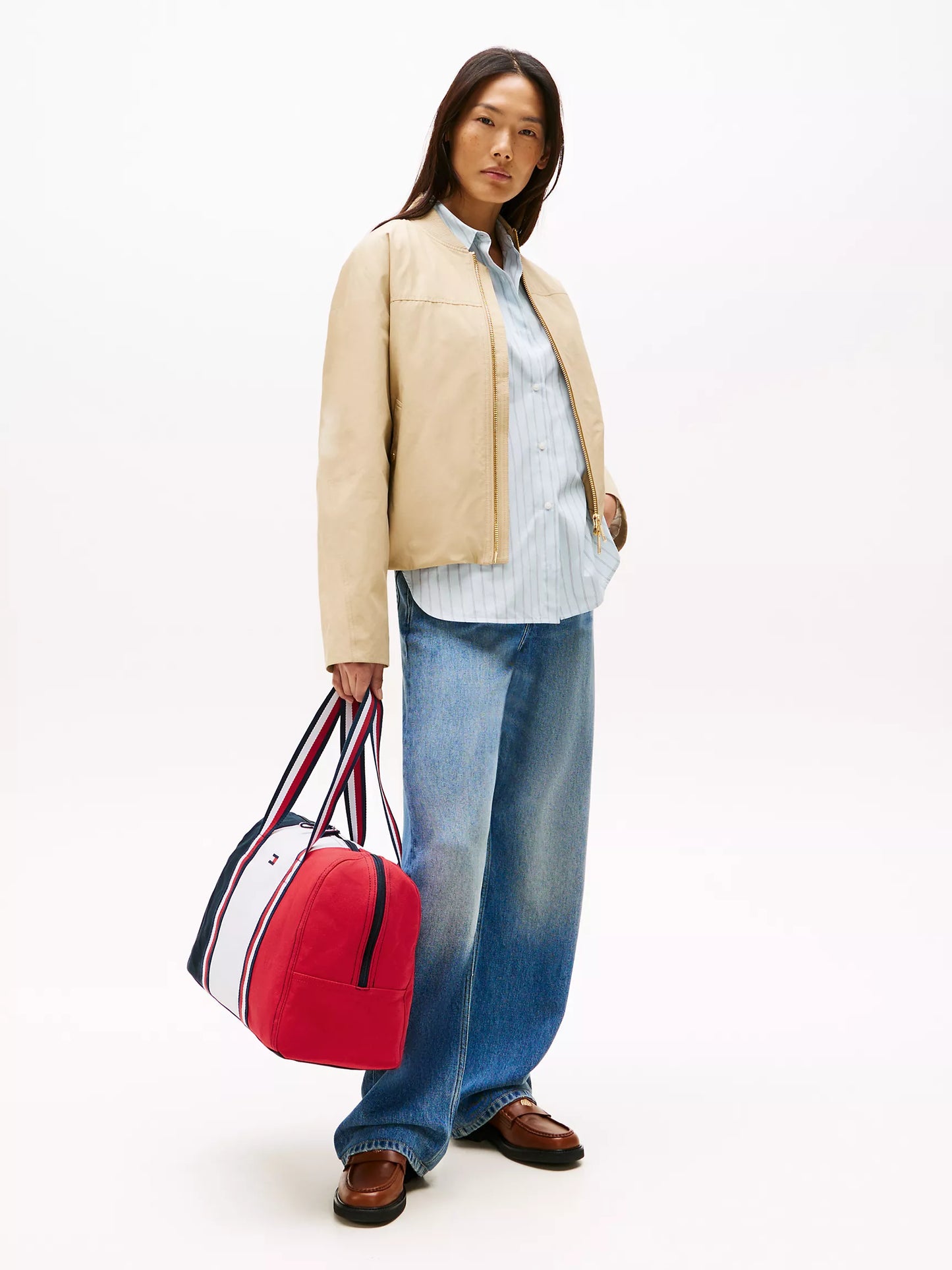 Tommy Hilfiger Colorblock Duffle Tote Bag