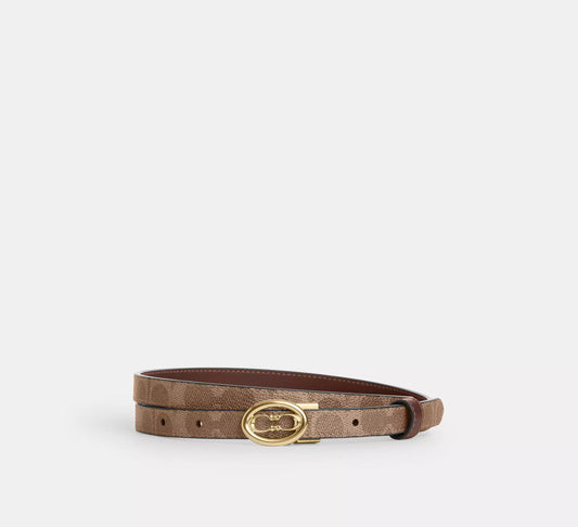 Coach Signature Buckle Cut To Size Belt, 18 Mm