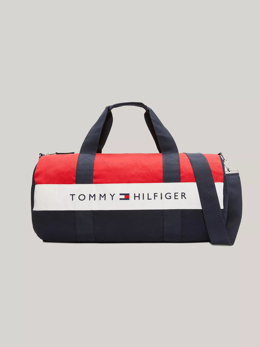 Tommy Hilfiger Tommy Logo Colorblock Canvas Duffle Bag