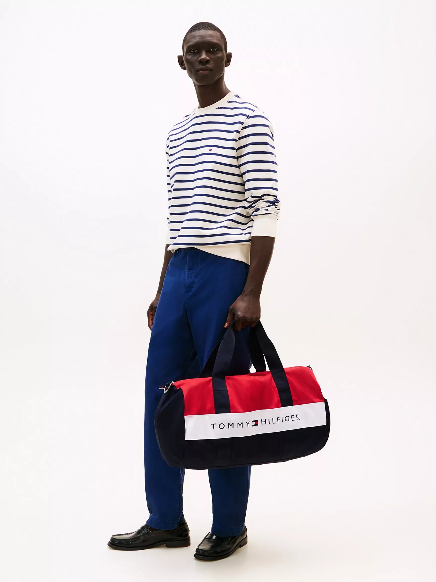 Tommy Hilfiger Tommy Logo Colorblock Canvas Duffle Bag